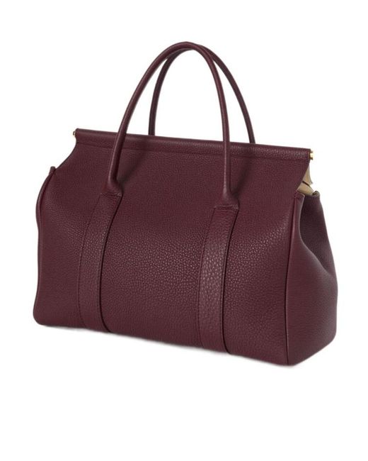 Loro Piana Purple Double-Handle Handbag