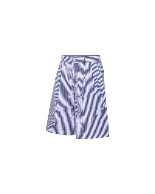 Comme des Garçons Blue Comme Des Garçons Shirt Pinstripe Bermuda Shorts for men