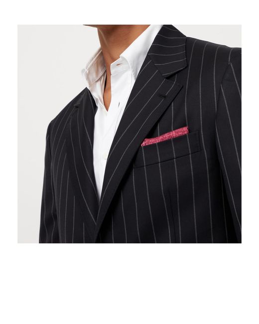 Brunello Cucinelli Blue Wool Blazer for men