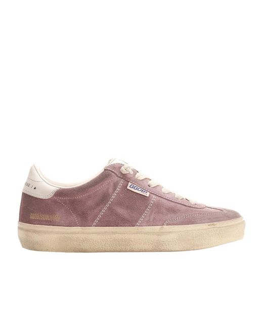 Golden Goose Deluxe Brand Pink Slide Star-Patch High-Top Sneakers