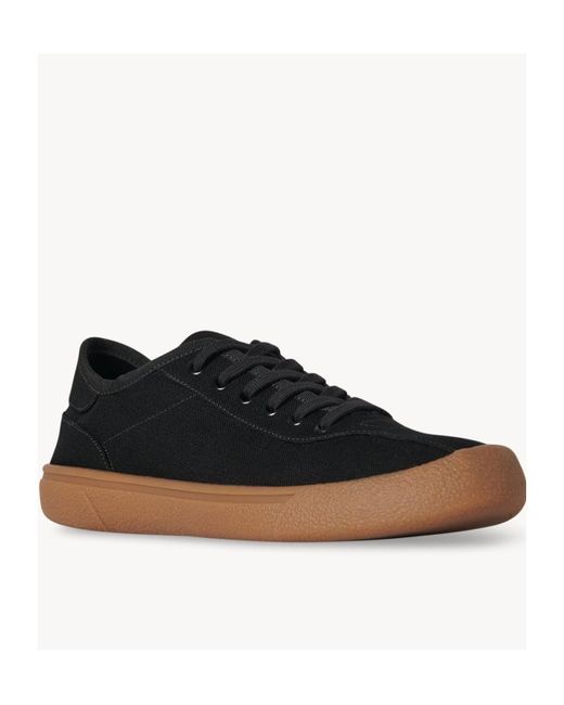 The Row Black Panelled Lace-Up Sneakers