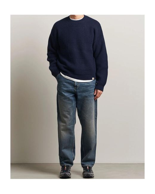 Carhartt Blue Bishop Knitted Sweater Dark for men
