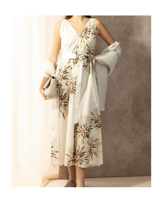 Brunello Cucinelli Metallic Midi Dresses