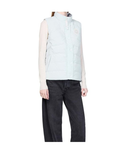 Canada Goose White Freestyle Vest