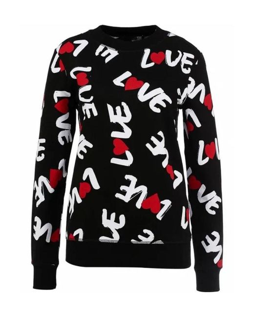 Moschino Black Printed Sweater