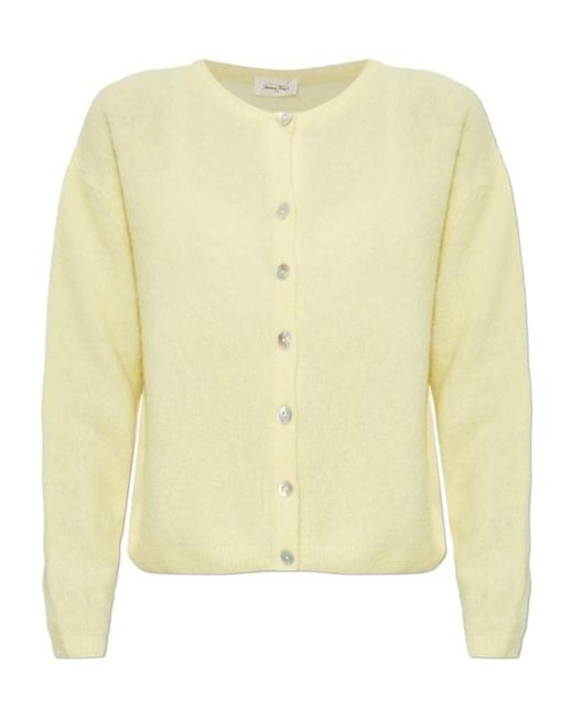 American Vintage Yellow Long-Sleeve Cardigan