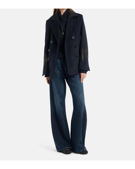 Dondup Blue Amber Wide-Leg Jeans