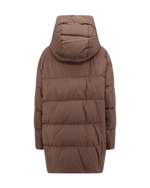 Max Mara Brown The Cube Reversible Padded Down Jacket