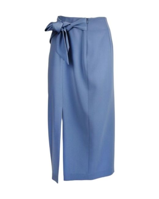 Emporio Armani Blue Emblem Skirt