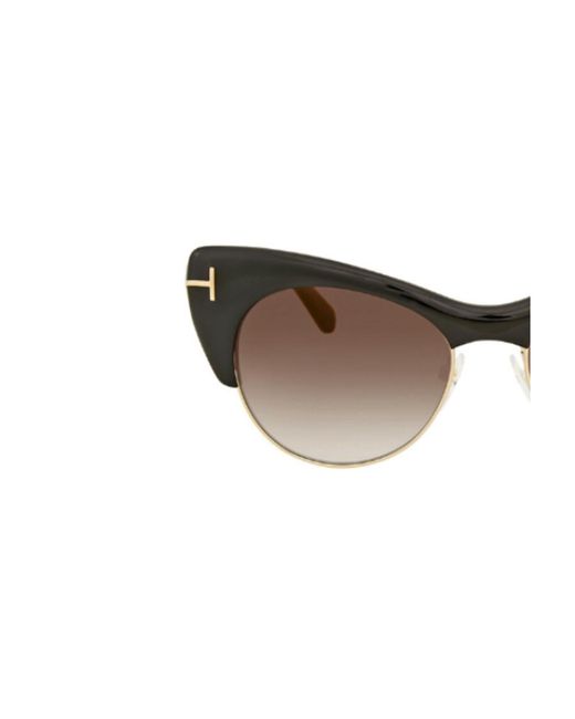 Tom Ford White Logo Gradient Sunglasses