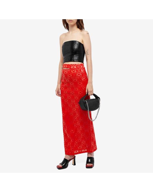 ROTATE BIRGER CHRISTENSEN Black Logo Tube Top
