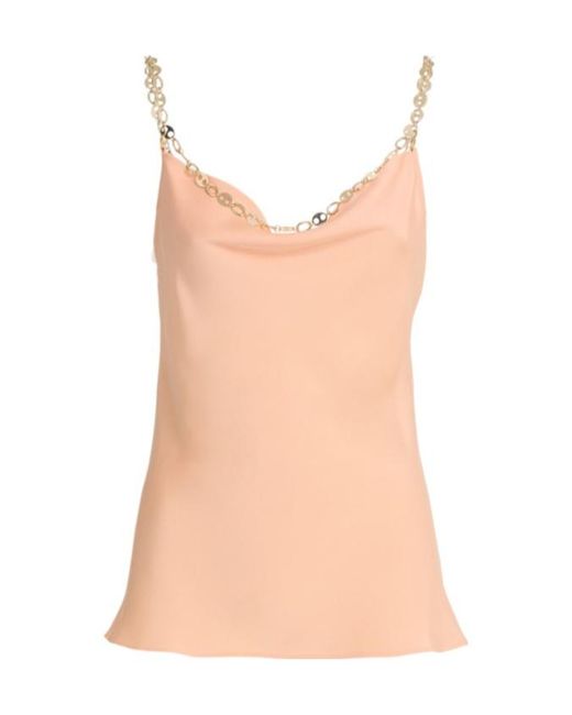 Rabanne Pink Double Satin Tank Top