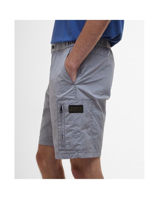 Barbour Gray Cargo Shorts for men