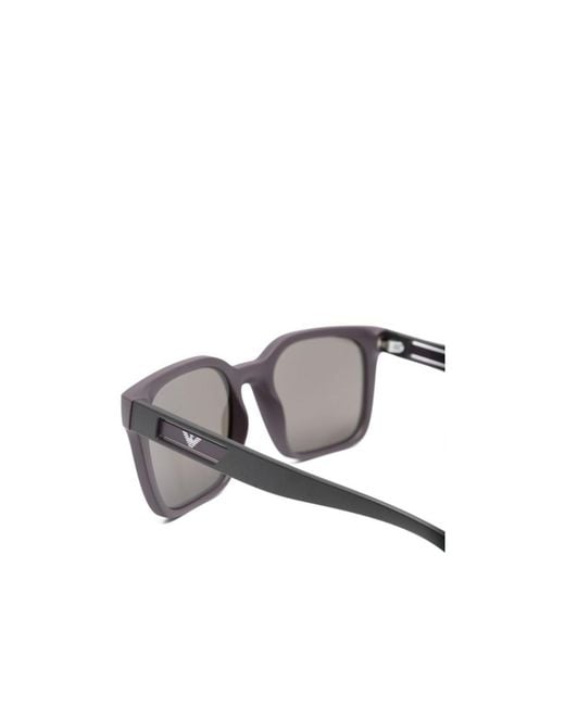 Emporio Armani White Square-Frame Sunglasses for men