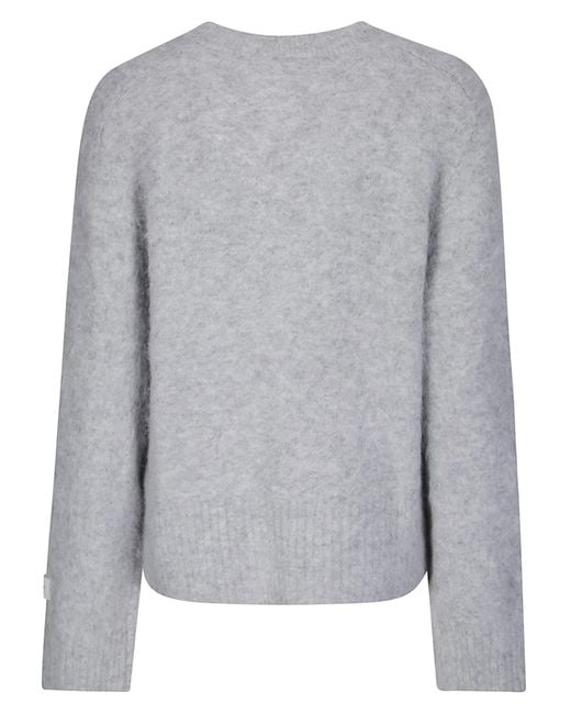 Samsøe & Samsøe Gray V-Neck Sweater