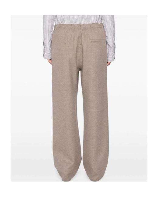 Carven Gray Elastic Waist Casual Pants