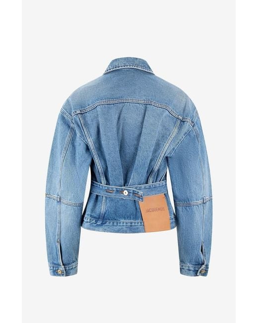 Jacquemus Blue Single-Breasted Denim Jacket