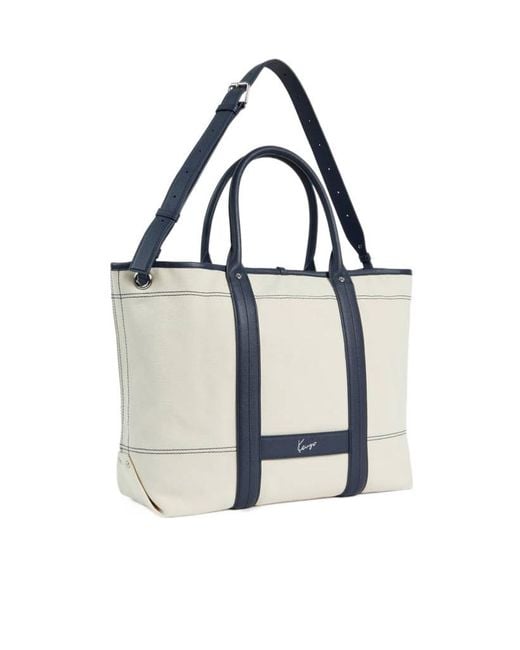 KENZO White Utility' Reversible Large Tote Bag for men