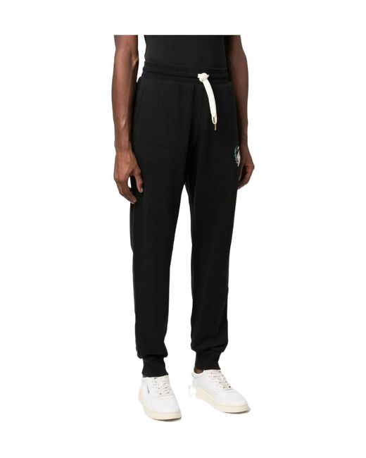 Casablanca Black Tennis Club Embroidered Track Pants for men