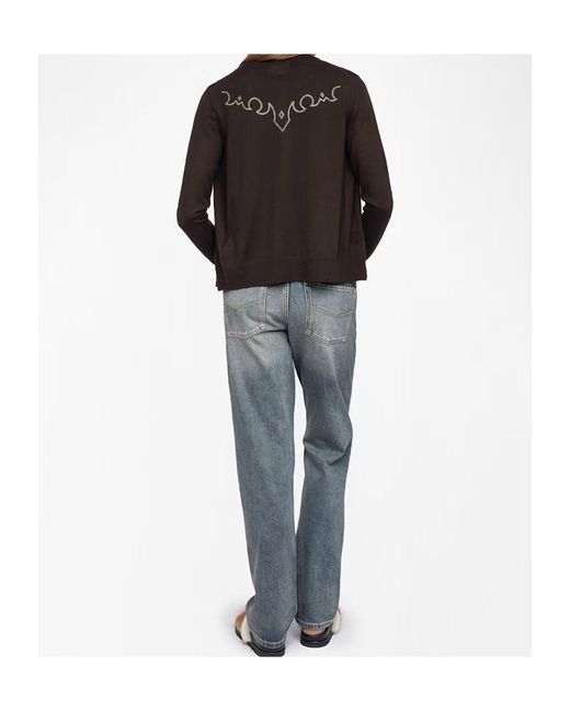 Zadig & Voltaire Black Missya Knitted Cardigan