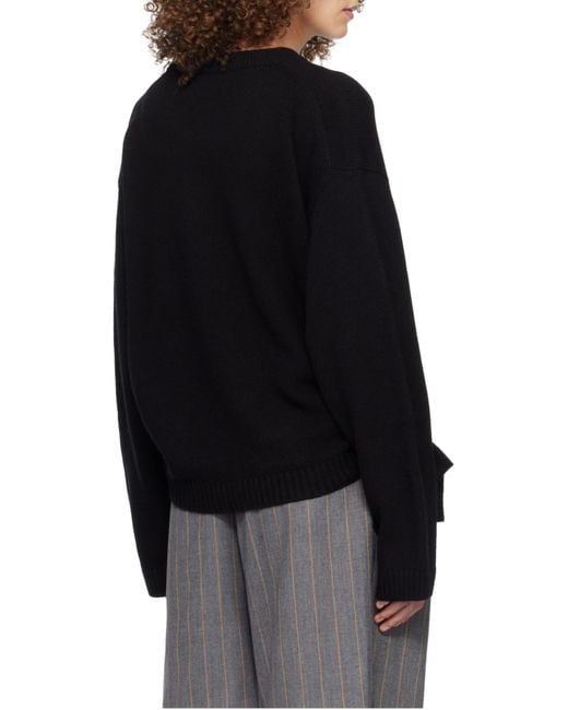 Ganni Black Wool Mix Jumper