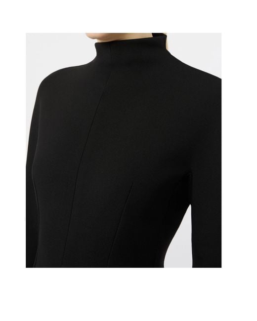 Sportmax Black Spxtefrite Fitted Waist Dress