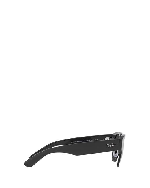 Ray-Ban Gray Mega Clubmaster Square Frame Sunglasses for men