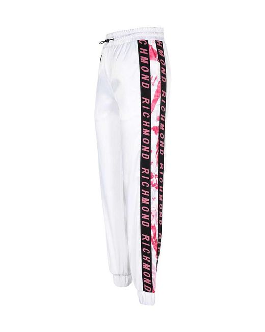 John Richmond White Logo Sweatpants