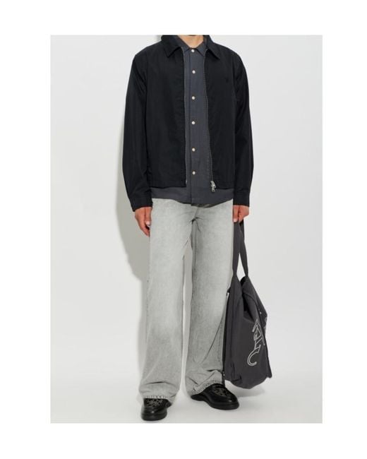 AllSaints Blue Long-Sleeve Casual Jacket for men