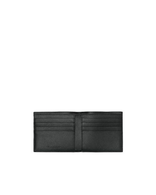 Burberry Black Coordinates Printed Bi-Fold Wallet for men