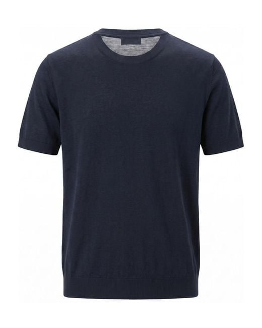 Altea Blue Crew-Neck T-Shirt for men