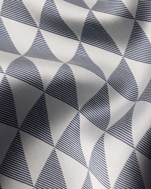 Prada Gray Jacquard Silk Scarf 90