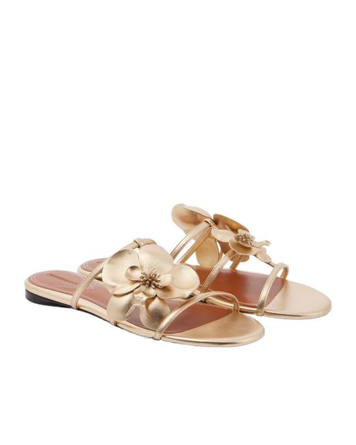 Zimmermann Multicolor Open-Toed Flat Sandals