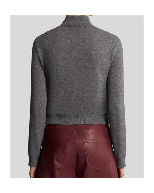Etro Green Panelled Knit Long-Sleeve Shirt