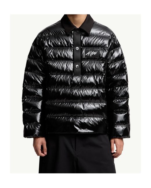 Moncler Black Long-Sleeved Down Jacket for men
