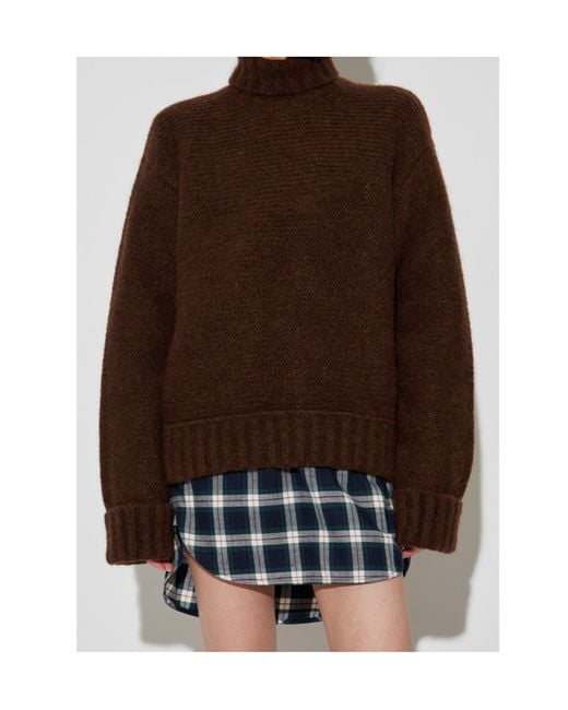 DSquared² Brown Turtleneck Long Sleeve Jumper