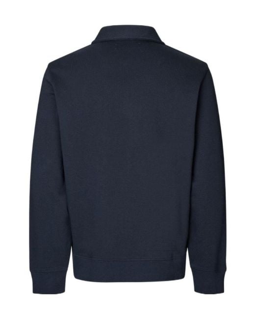 Samsøe & Samsøe Blue Samarcel Jersey Polo Shirt for men