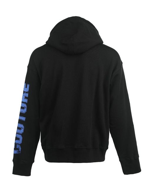 Versace Jeans Blue Logo Hooded Sweater for men