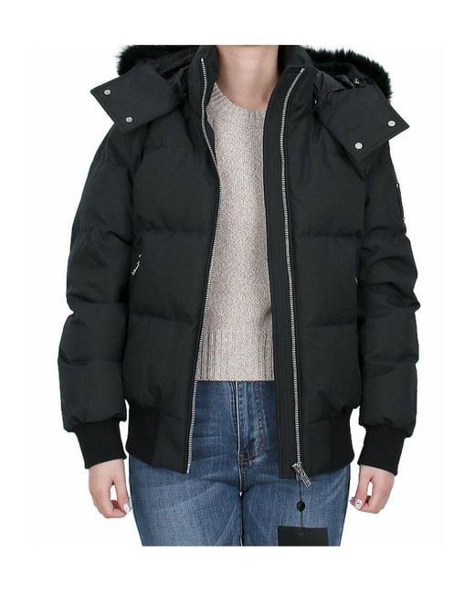 Moose Knuckles Black Long-Sleeved Down Jacket
