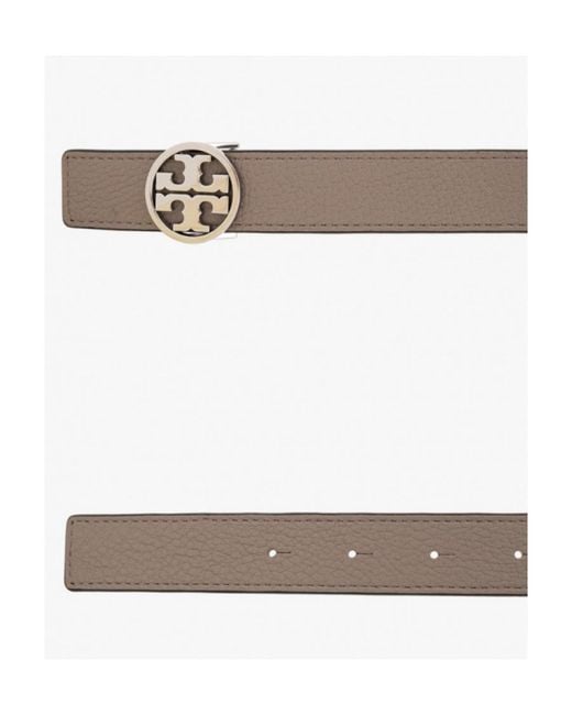 Tory Burch White Miller Reversible Belt