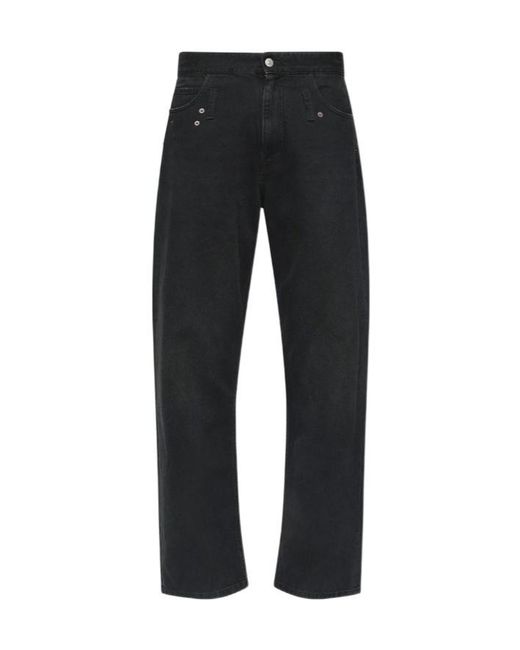 MM6 by Maison Margiela Black Rivet-Detail Jeans for men