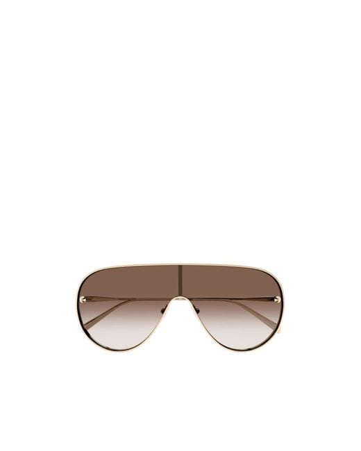 McQueen Multicolor Eyewear Shield Frame Sunglasses for men