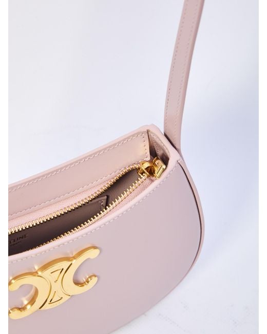 Céline Pink Tilly Medium Leather Shoulder Bag