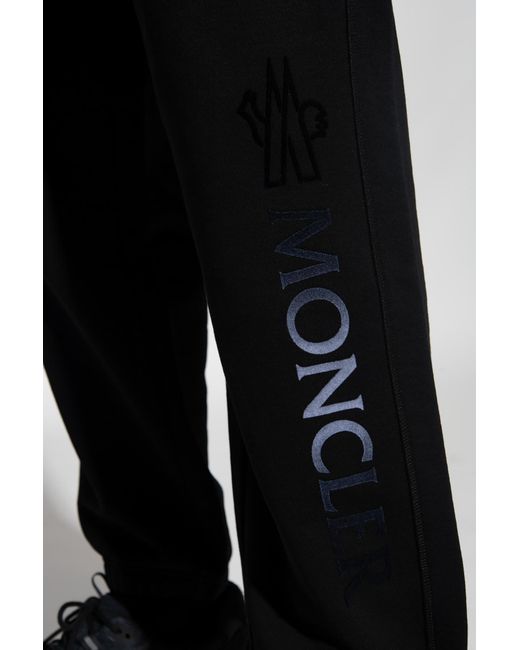 Moncler Black Logo Jogging Trousers for men