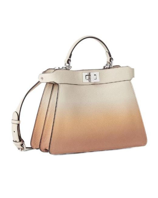 Fendi Natural Small Peekaboo Gradient-Effect Tote Bag