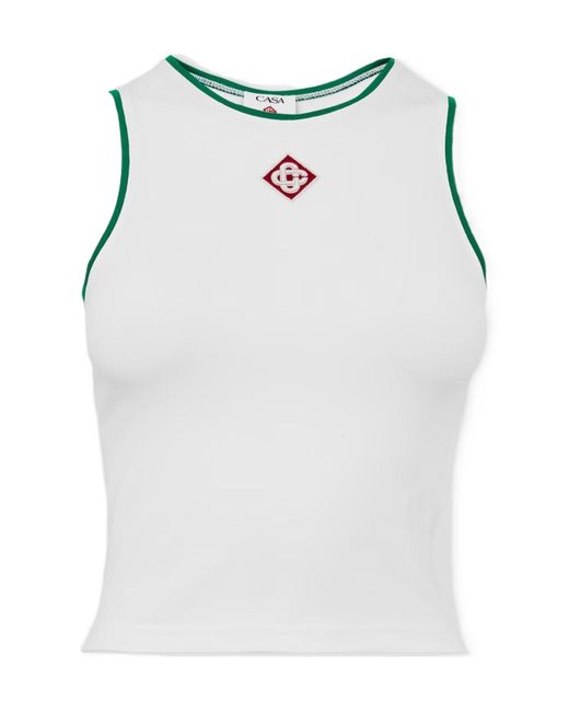 Casablanca White Logo Patch Vest