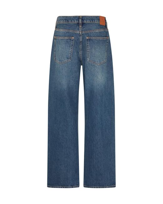 Anine Bing Blue Jeans With Belt Loops