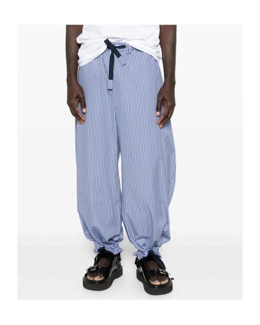 Sacai Blue Poplin Pants for men