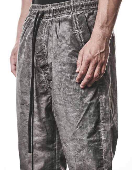 Thom Krom Gray Elasticated Casual Pants for men