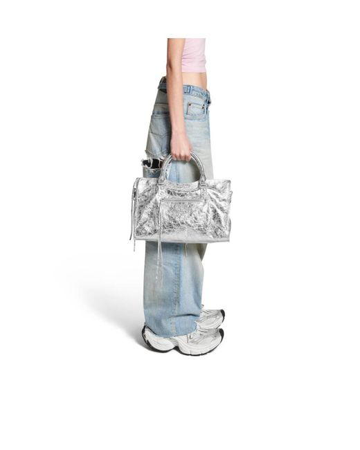 Balenciaga Gray Le City Bag Medium